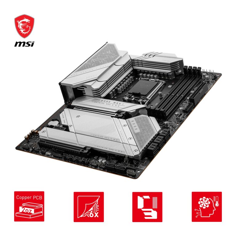 MSI MPG Z790 Edge TI MAX WiFi Gaming Motherboard (Supports 12th/13th Gen Intel Processors, LGA 1700, DDR5, PCIe 5.0, M.2, 2.5Gbps LAN, USB 3.2 Gen2, Wi-Fi 7, ATX) - Image 5