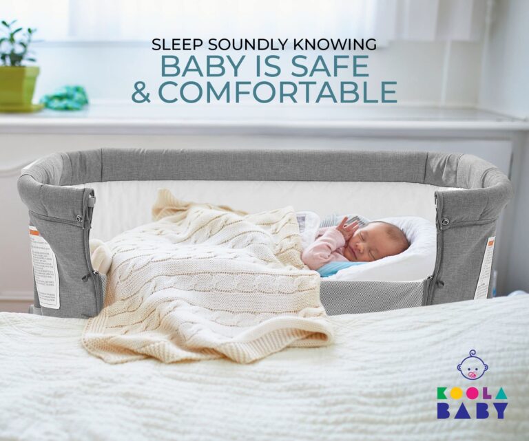 3 in 1 Baby Bassinet, Bedside Sleeper, & Playpen, Easy Folding Portable Crib (Grey)- KoolaBaby (Bassinet) - Image 2
