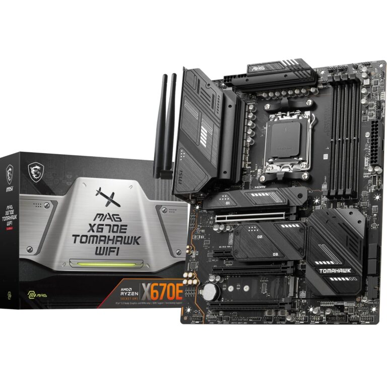 MSI MAG X670E Tomahawk WiFi Motherboard AMD X670 Socket AM5 ATX