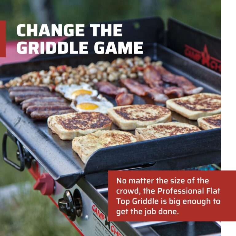 Camp Chef 3-Burner Griddle - Professional Flat Top Griddle for Camp Chef Cooking Systems - Outdoor Cooking Equipment - Fits 16" Cooking Systems - Image 6