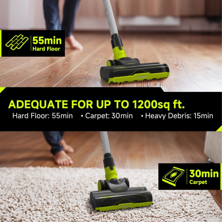 UNINELL HOME Cordless Vacuum Cleaner, 45Kpa 55 Mins Vacuum Cleaners for Home, Vacuum Cleaner Self-Standing, Anti-Tangle Stick Vacuum, Lightweight, Wall Mount Charging Vacuum for Pet Hair,Carpet,Floor - Image 6