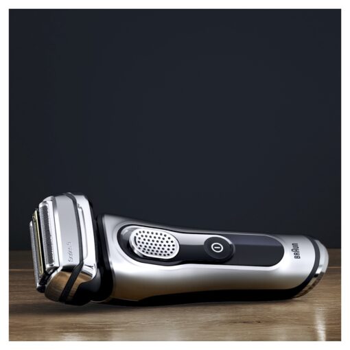 Braun Electric Razor for Men Foil Shaver with Precision Beard Trimmer, Rechargeable, Wet & Dry, Clean & Charge Station and Leather Travel Case, 6 Piece Set - Image 4