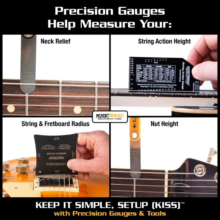 MusicNomad KEEP IT SIMPLE, SETUP (KISS)™ Starter Kit Bundle - 6 pc. Gauge Set, 26 pc. Guitar Tech Tool Set, 11 pc. Truss Rod Wrench Set (MN609) - Image 4