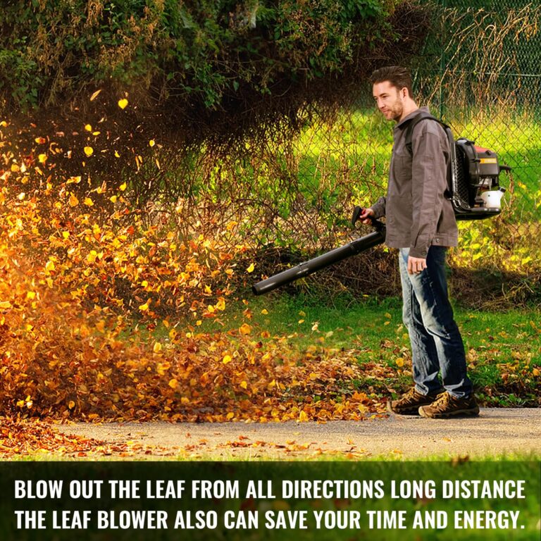 52cc Gas Backpack Leaf Blower, 2.1 HP Engine, High-Velocity 570 CFM, 250 MPH, Ergonomic Design, Low Vibration, and Cruise Control for Yard Work All Year Round - Image 3