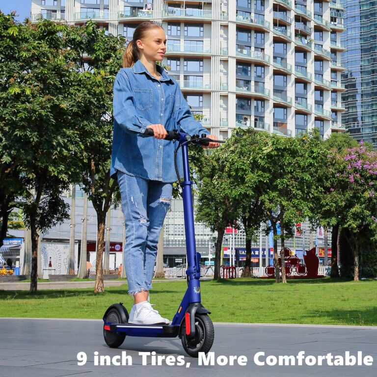 Caroma Electric Scooter Adults, 20 mph & 300 lbs, 350W Motor, 20 Miles Range & 20 Mph, 9" Solid Tires, Folding Motorized Scooter for Adults, App Control - Image 2