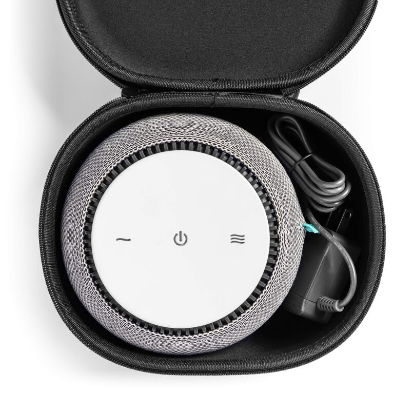 SNOOZ Original White Noise Sound Machine, SNOOZ Go Portable Noise Machine, and Travel Case Bundle - Image 2