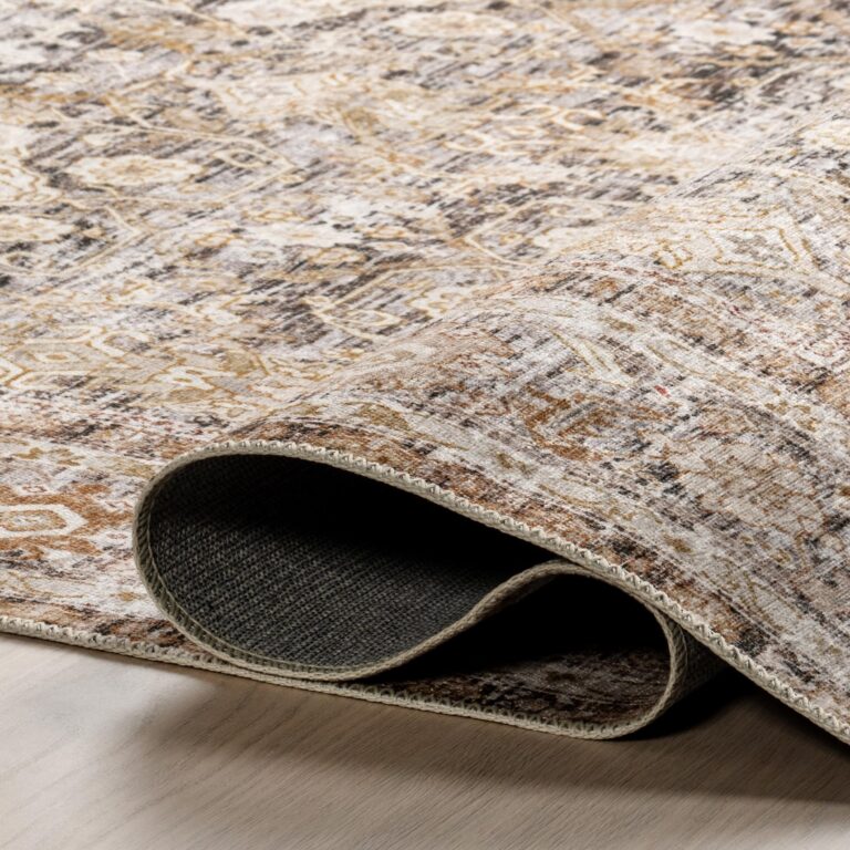 nuLOOM 9' x 12' Splashguard Machine Washable Area Rug with Waterproof Spill Proof Surface, Non Slip Backing and Stain Resistant for Living Room, Bedroom, Kitchen, Dining Room, Anise Ivory - Image 6