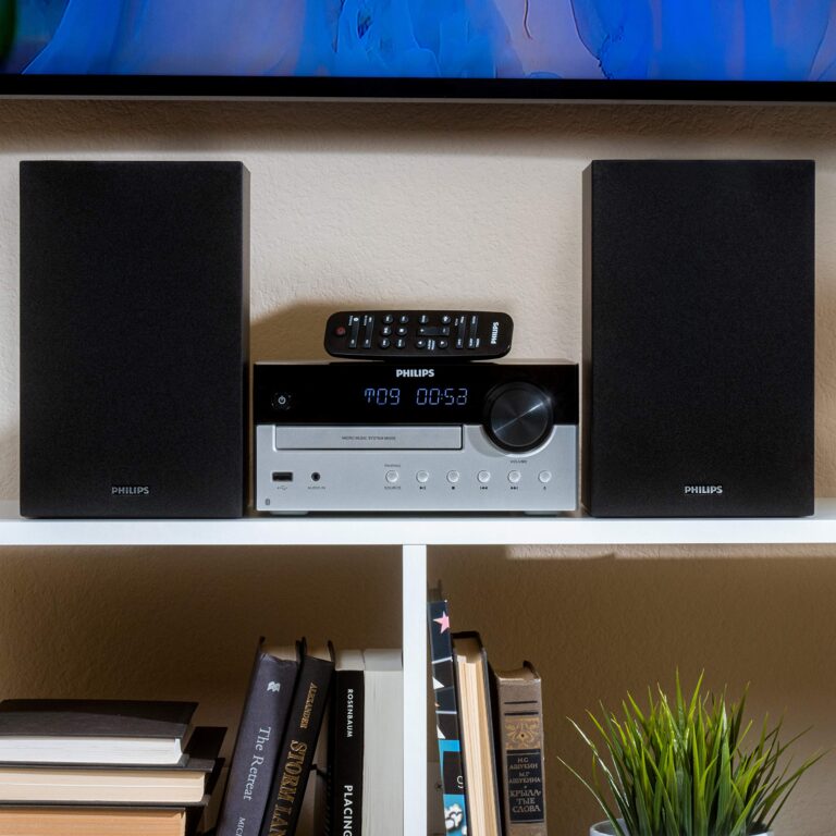 PHILIPS Bluetooth Stereo System for Home with CD Player, MP3, USB, Audio in, FM Radio, Bass Reflex Speaker, 60W, Remote Control Included - Image 6
