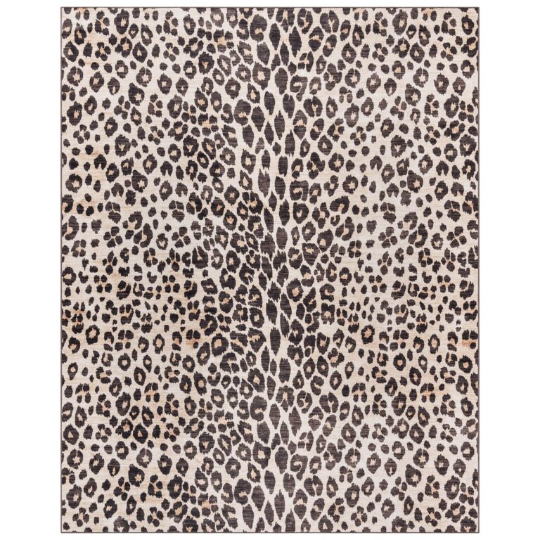 Gertmenian Indoor Boho Area Rug - 9x13 Extra Large, Non Slip, Super Strong, Ideal for High Traffic Areas in Bedroom, Living Room, Kitchen - Lennie, Leopard, 24588
