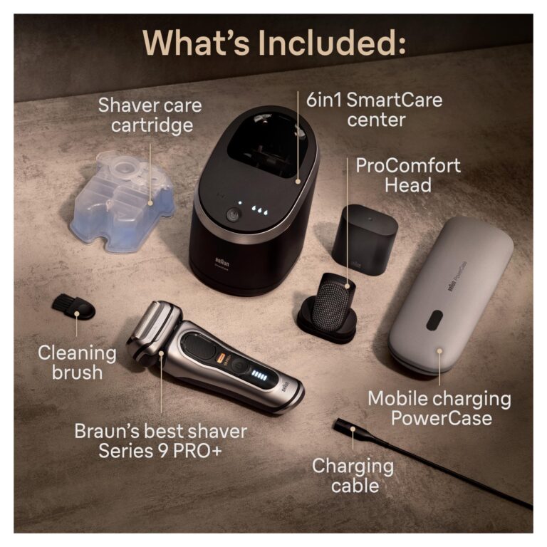 Braun Series 9 PRO+ Electric Shaver, Shaving Kit with 5 Pro Shave Elements and ProComfort Head, SmartCare Center - Image 7