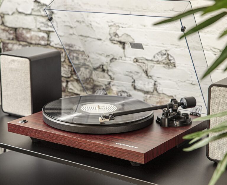 Crosley C6B-MA Belt-Drive Bluetooth Turntable Record Player with Adjustable Tone Arm, Mahogany - Image 8