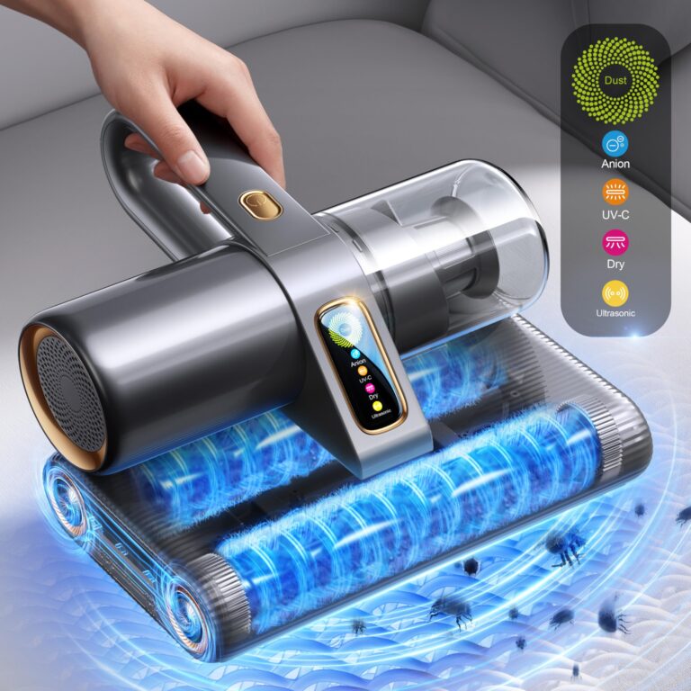 RANVOO [100% Allergens & Dust Mites Removal 35KPA Dual-Suction with UV Lights Handheld Vacuum Cleaner Dust Sensor, Bed Mattress Ultrasonic & Heating 6 HEPA Filter for Pet Hair, Sofas, Carpets, Couch - Image 2