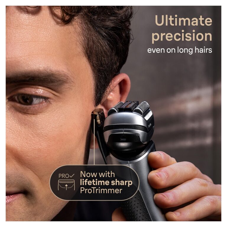 Braun Series 9 PRO+ Electric Razor for Men, 5 Pro Shave Elements & Precision Long Hair Trimmer, 6in1 SmartCare Center, Wet & Dry Electric Razor for Smooth Skin with 60min Battery Runtime, 9567cc - Image 4