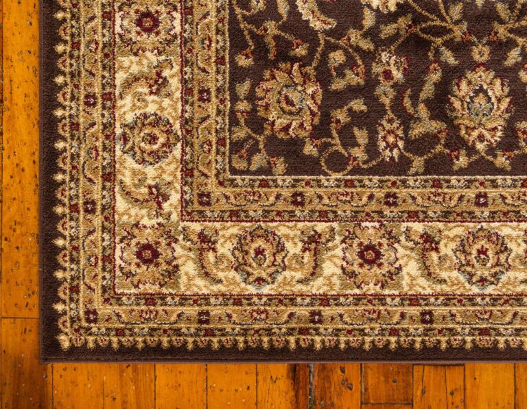 Unique Loom Voyage Collection Traditional Oriental Classic Intricate Design Area Rug (10' 0 x 13' 0 Rectangular, Brown/Ivory) - Image 3
