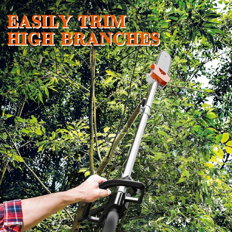 48CC Gas Powered Pole Saws,2-Stroke Gas Pole Saws for Tree Trimming with11.5in Cutting Bar, with Extendable Pole to Height Reachable 16 FT Chainsaw Tree Trimmer - Image 2