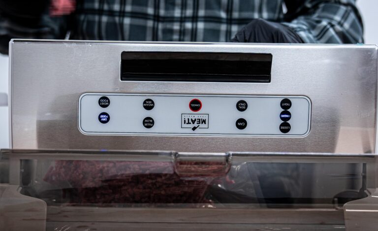 MEAT! Pro External Vacuum Sealer with Removeable Drip Tray, 14 inch Sealing Bar, Locking Latch, Bag Roll Storage, and Status Light for Preserving Meat and Vegetables - Image 5