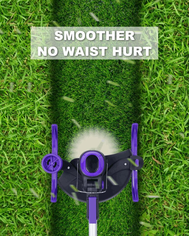YardEz Cordless Weed Wacker - 5.2lbs Lightweight, 100 Min Runtime, Edger/Mower in 1 with Nylon/Steel/Saw Blades for Yard Care (4.0Ah Battery and Charger Included) - Image 4