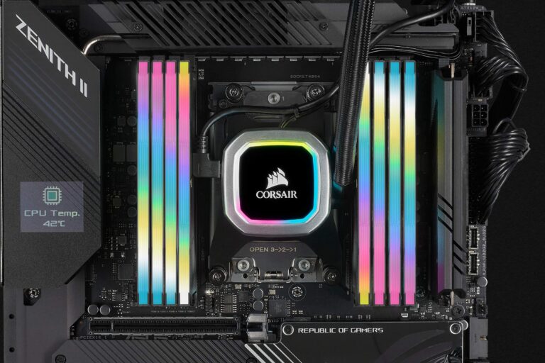 Corsair Vengeance RGB PRO SL 64GB (2x32GB) DDR4 3200MHz C16 Desktop Memory (10 Ultra-Bright RGB LEDs, Custom Performance PCB, Tight Response Times, Intel XMP 2.0) Black - Image 2