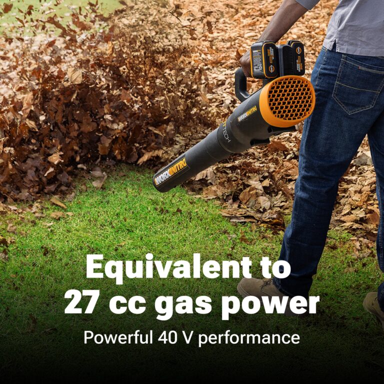 WORX Nitro 40V Cordless Leaf Blower, Quiet Electric Leaf Blower Cordless with Battery and Charger for Lawn Care Up to 180 MPH & 530 CFM, PowerShare, WG581.1 - Image 6