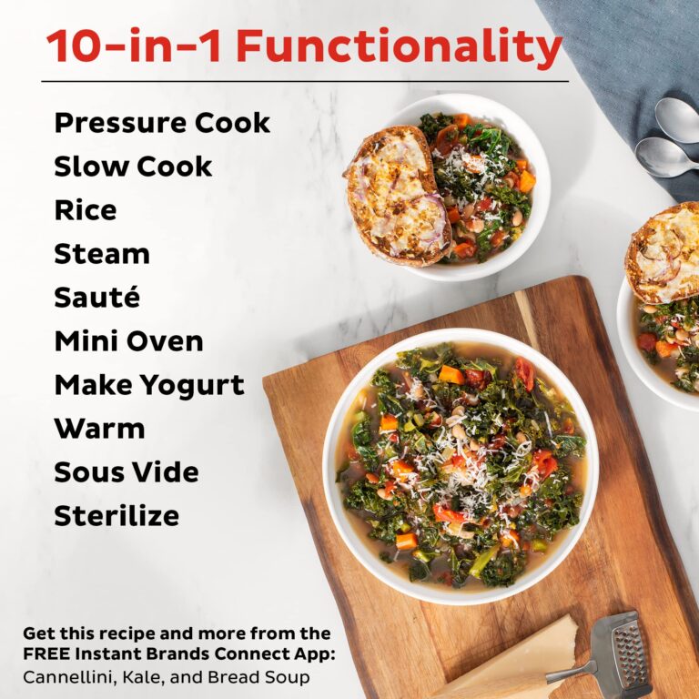 Instant Pot Pro 10-in-1 Pressure Cooker (8QT, 0) + Stainless Steel Inner Pot with Handles - Image 5