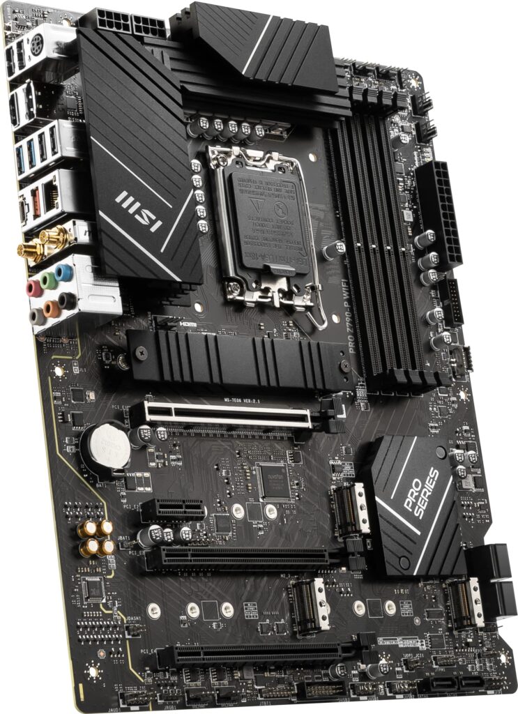MSI PRO Z790-P WiFi ProSeries Motherboard (Supports 12th/13th/14th Gen Intel Processors, LGA 1700, DDR5, PCIe 5.0, M.2, 2.5Gbps LAN, USB 3.2 Gen2, HDMI/DP, Wi-Fi 6E, Bluetooth 5.3, ATX) - Image 5