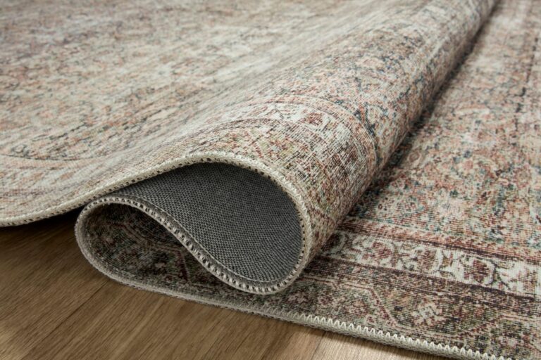 Loloi Chris Loves Julia Jules Collection JUL-09 Ink/Terracotta 5'-0'' x 7'-6'', .13" Pile Height, Area Rug - Image 3