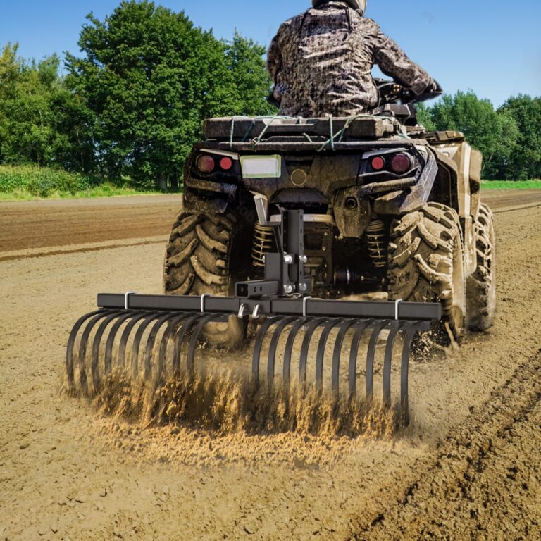 YITAMOTOR ATV/UTV Landscape Rake Implement for Removal of Rock, Grass Clumps and Debris Fits for YITAMOTOR ATV/UTV Manual Implement Lift - Image 3
