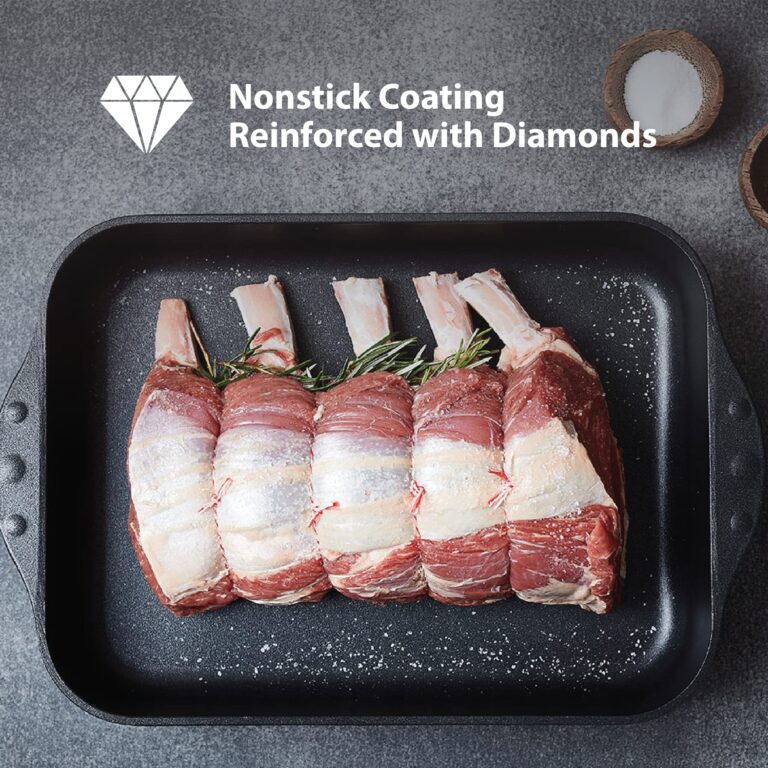 Swiss Diamond Frying Pans Nonstick with Lid, Features Stainless Steel Handle, Nonstick Diamond Coated Aluminum Skillets and Oven Safe Frying Pans with Lids, Cover Included, 12.5 Inch - Image 5