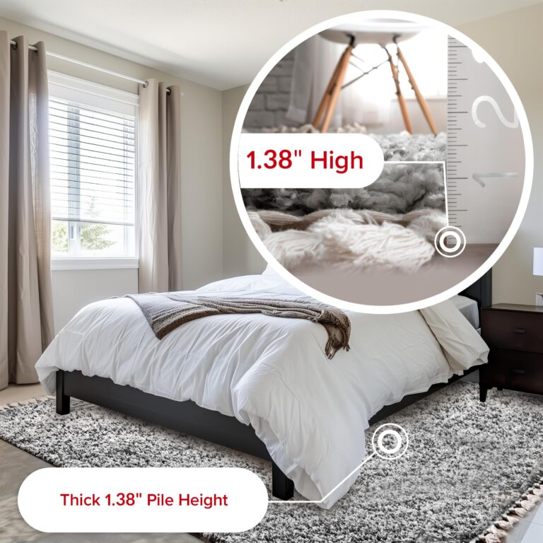 nuLOOM Brooke Shag Tasseled Area Rug - 9x12 Shag Area Rug Casual Grey/Ivory Rugs for Living Room Bedroom Dining Room Nursery - Image 7