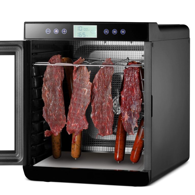Magic Mill Food Dehydrator Machine (10 Stainless Steel Trays) Digital Adjustable Timer | Temperature Control | Keep Warm Function | Dryer for Jerky, Herb, Meat, Beef, Fruit and To Dry Vegetables - Image 6