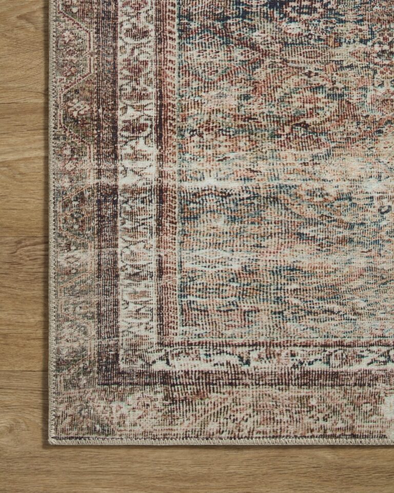 Loloi Chris Loves Julia Jules Collection JUL-09 Ink/Terracotta 5'-0'' x 7'-6'', .13" Pile Height, Area Rug - Image 6