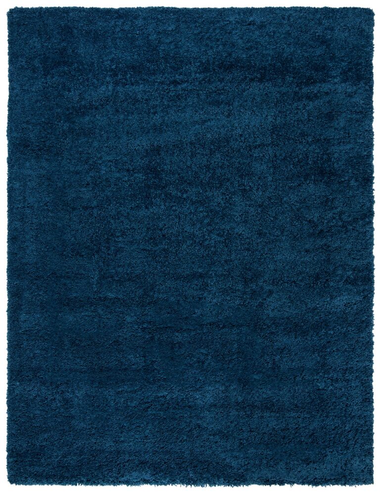 SAFAVIEH Fontana Shag Collection Area Rug - 9' x 12', Blue, Solid Design, Non-Shedding & Easy Care, 2-inch Thick Ideal for High Traffic Areas in Living Room, Bedroom (FNT800M) - Image 6