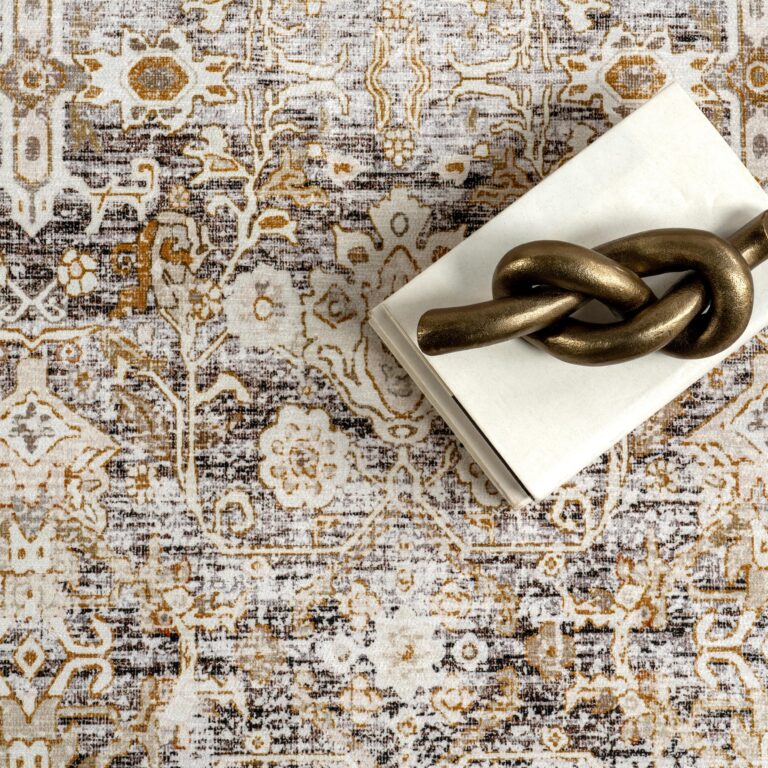 nuLOOM 9' x 12' Splashguard Machine Washable Area Rug with Waterproof Spill Proof Surface, Non Slip Backing and Stain Resistant for Living Room, Bedroom, Kitchen, Dining Room, Anise Ivory - Image 2