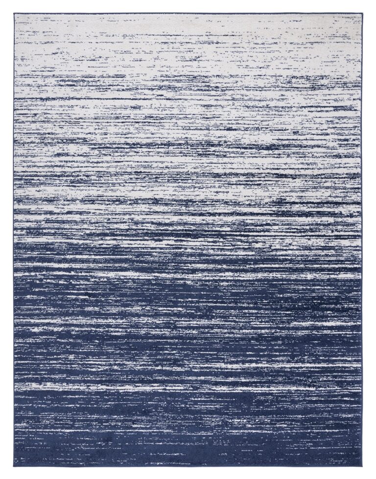 SAFAVIEH Adirondack Collection Area Rug - 9' x 12', Navy & Ivory, Modern Ombre Design, Non-Shedding & Easy Care, Ideal for High Traffic Areas in Living Room, Bedroom (ADR113N) - Image 7