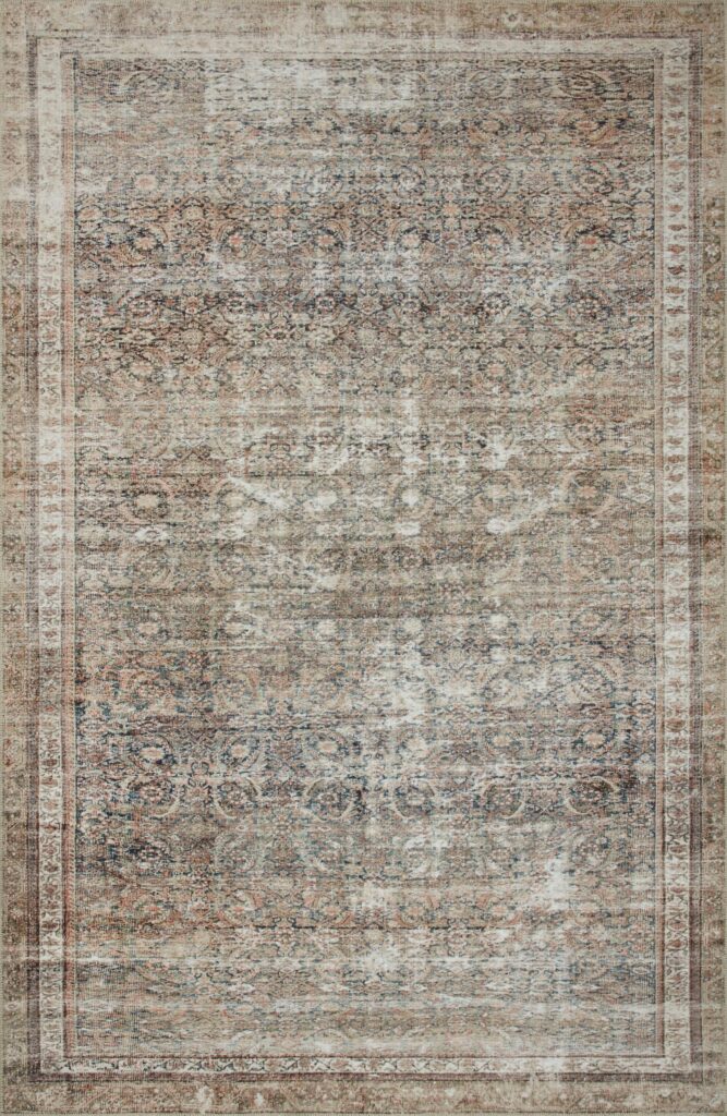 Loloi Chris Loves Julia Jules Collection JUL-09 Ink/Terracotta 5'-0'' x 7'-6'', .13" Pile Height, Area Rug - Image 8