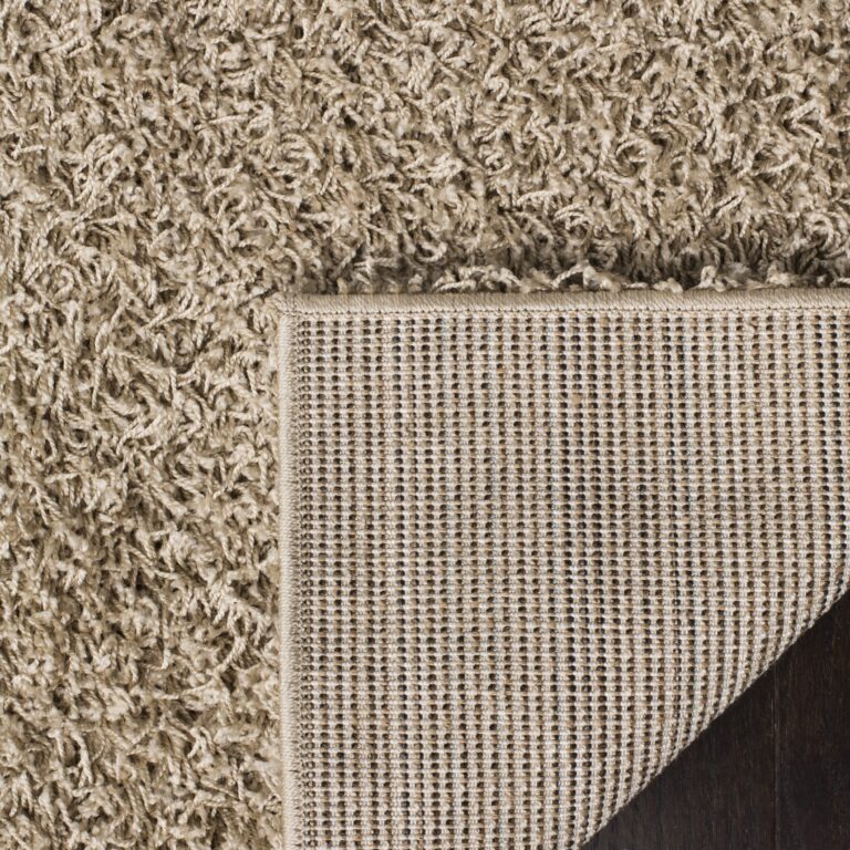 SAFAVIEH Athens Shag Collection Area Rug - 6' x 9', Beige, Non-Shedding & Easy Care, 1.5-inch Thick Ideal for High Traffic Areas in Living Room, Bedroom (SGA119G) - Image 2