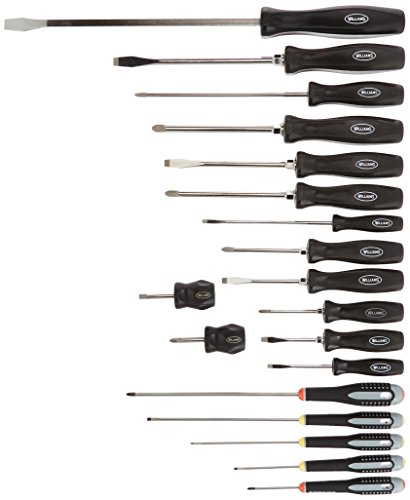 Williams JHW100P-19MD 19 Piece Endurogrip and Supertorque Premium Mixed Screwdriver Set