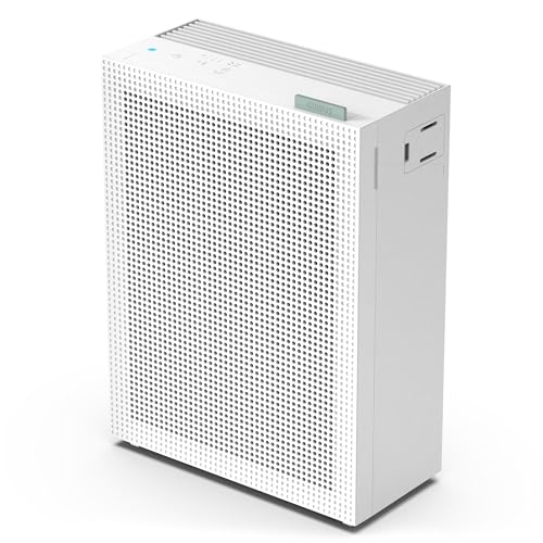COWAY Air Purifiers for Home Bedroom up to 1,035ft² with Washable Filter, True HEPA Filter for Smoke, Pollen, Dander, Smell Air Purifier with Air Quality Monitor, Auto Mode, 3yr Warranty, 150, White