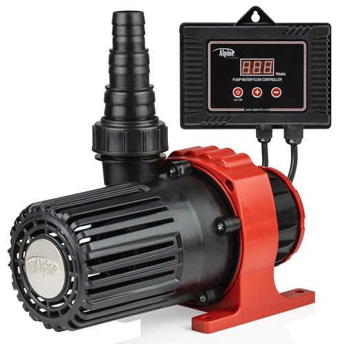 Alpine Corporation Eco-Twist Energy-Saving 5300GPH Pond Pump with Controller and 33-ft. Cord