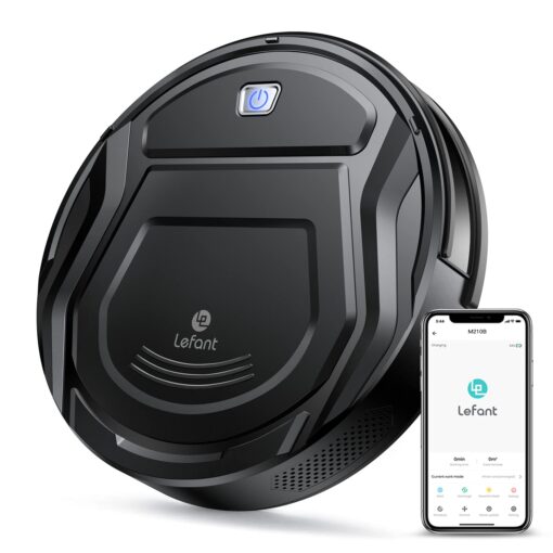 Lefant Vacuum and Mop Combo, WiFi/App/Alexa Control, 2000Pa Strong Suction 2 in 1 Mopping Robotic Vacuum Cleaner, Self-Charging, No Tangling, Slim, Ideal for Hard Floor, Pet Hair, Carpet M210B