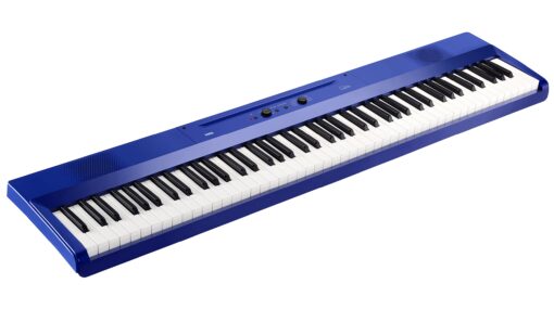 Korg Liano Portable 88-key Digital Piano w/ Semi-Weighted Keys, Bass Reflex Speakers and includes a Sustain Pedal & Power Adapter - Blue
