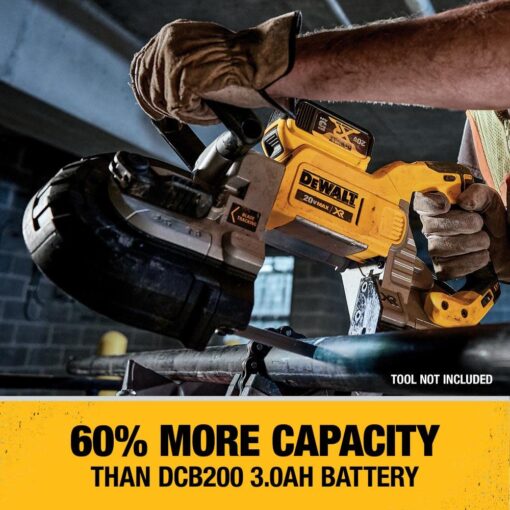 DEWALT 20V MAX 5 Ah Lithium Ion Battery and Charger Kit with Bag (DCB205CK) - Image 4