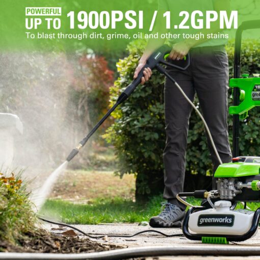 Greenworks 1900 PSI (1.2 GPM) Pressure Washer (PWMA Certified) - Image 7