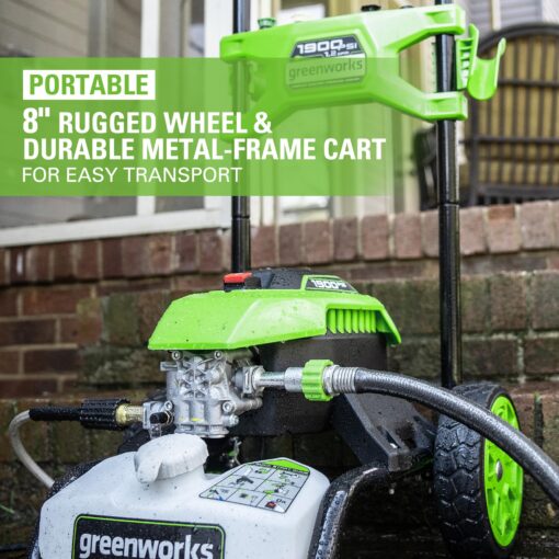 Greenworks 1900 PSI (1.2 GPM) Pressure Washer (PWMA Certified) - Image 4
