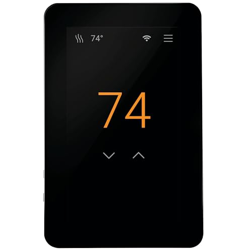SunTouch SunStat CommandPlus Touchscreen Programmable Smart Wi-Fi Thermostat for Electric Floor Heating Systems, 4.3" Screen, Floor and Air Sensing Control, Energy Monitoring, Remote Access