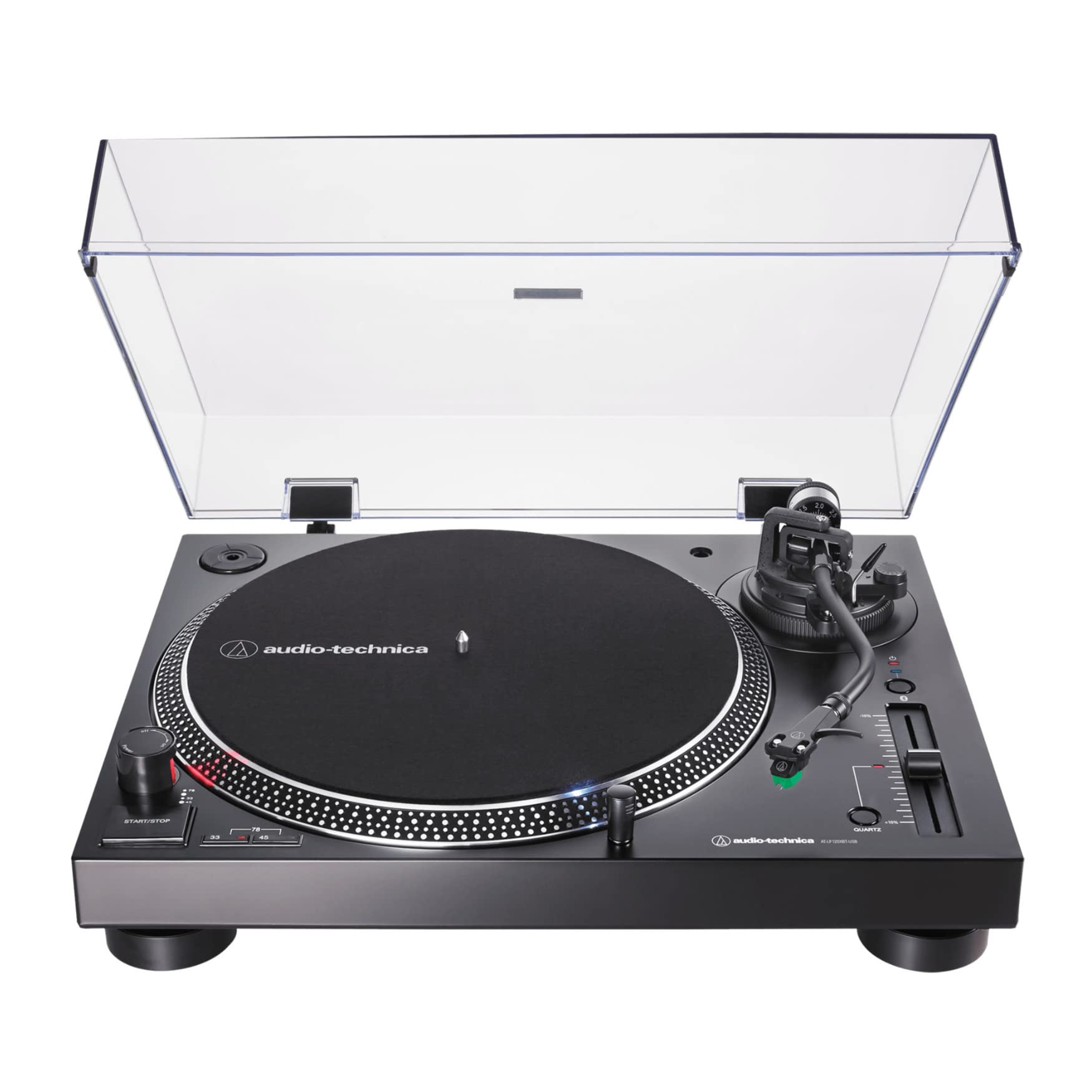 AT-LP120XBT-USB Direct-Drive Stereo Turntable with USB & Bluetooth/Analog, Black