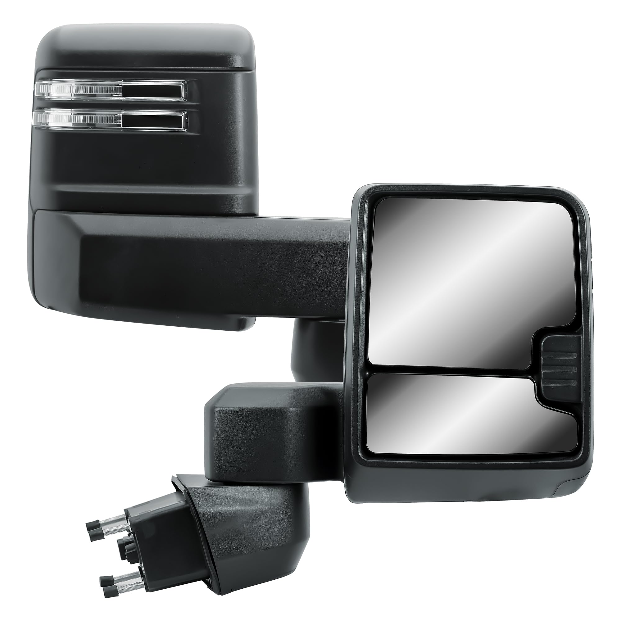 Passenger Right Side Door Towing Mirror Power and Heated with Signal Light No Spot Light with Back Cover For Chevrolet Silverado GMC Sierra 2500HD 3500HD from 2019 to 2024