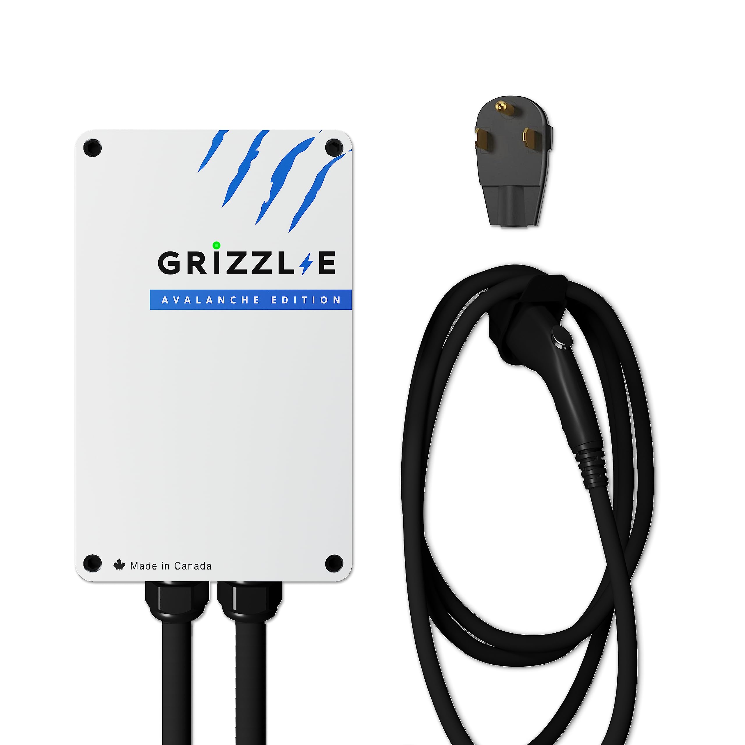 Grizzl-E Classic, Level 2 240V / 40A Electric Vehicle (EV) Charger, UL Certified, Metal Case Enclosure, Indoor/Outdoor Electric Car Fast Wall Charging Station, NEMA 6-50 Plug, Avalanche Edition