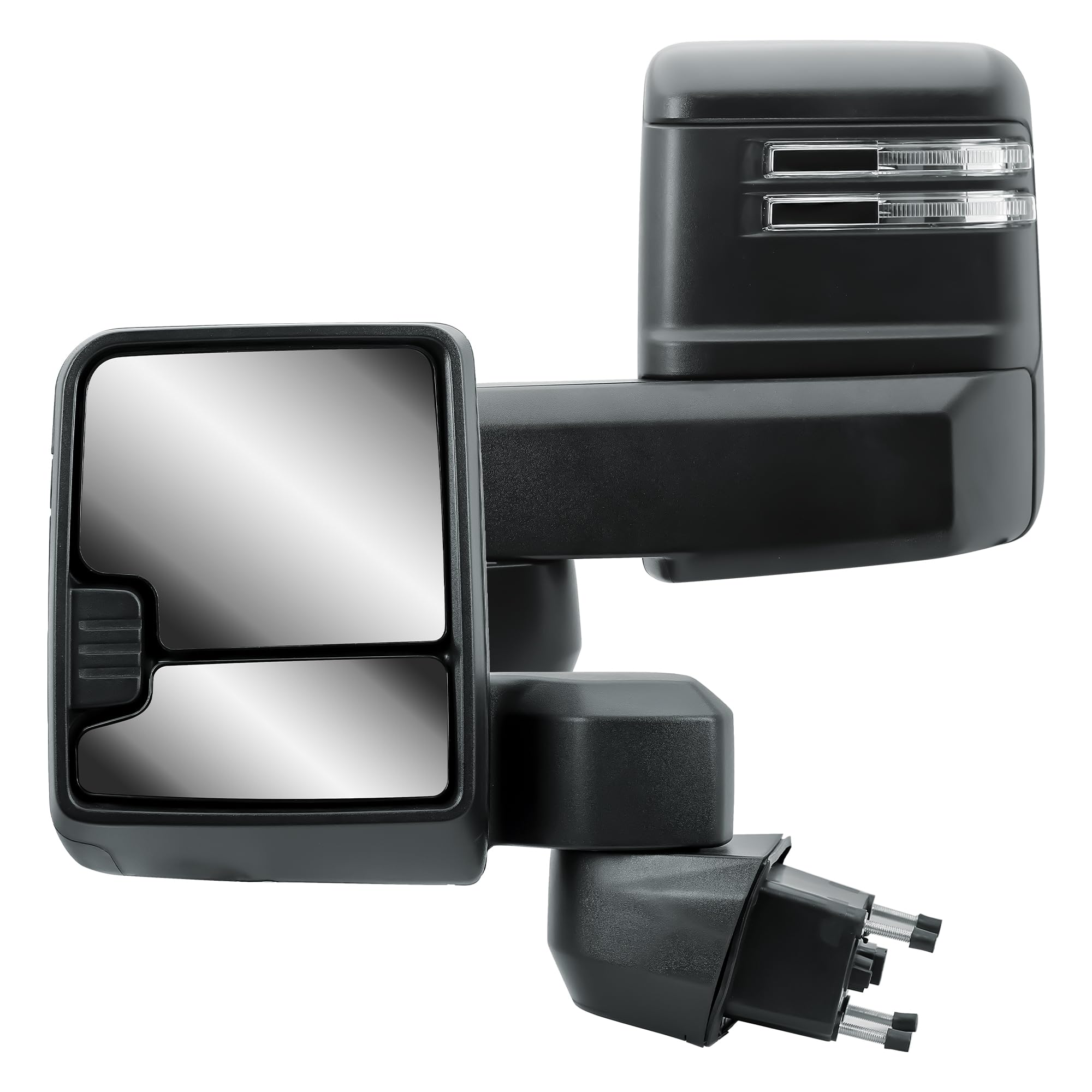 Driver Left Side Door Towing Mirror Power and Heated with Signal Light No Spot Light with Back Cover For Chevrolet Silverado GMC Sierra 2500HD 3500HD from 2019 to 2024