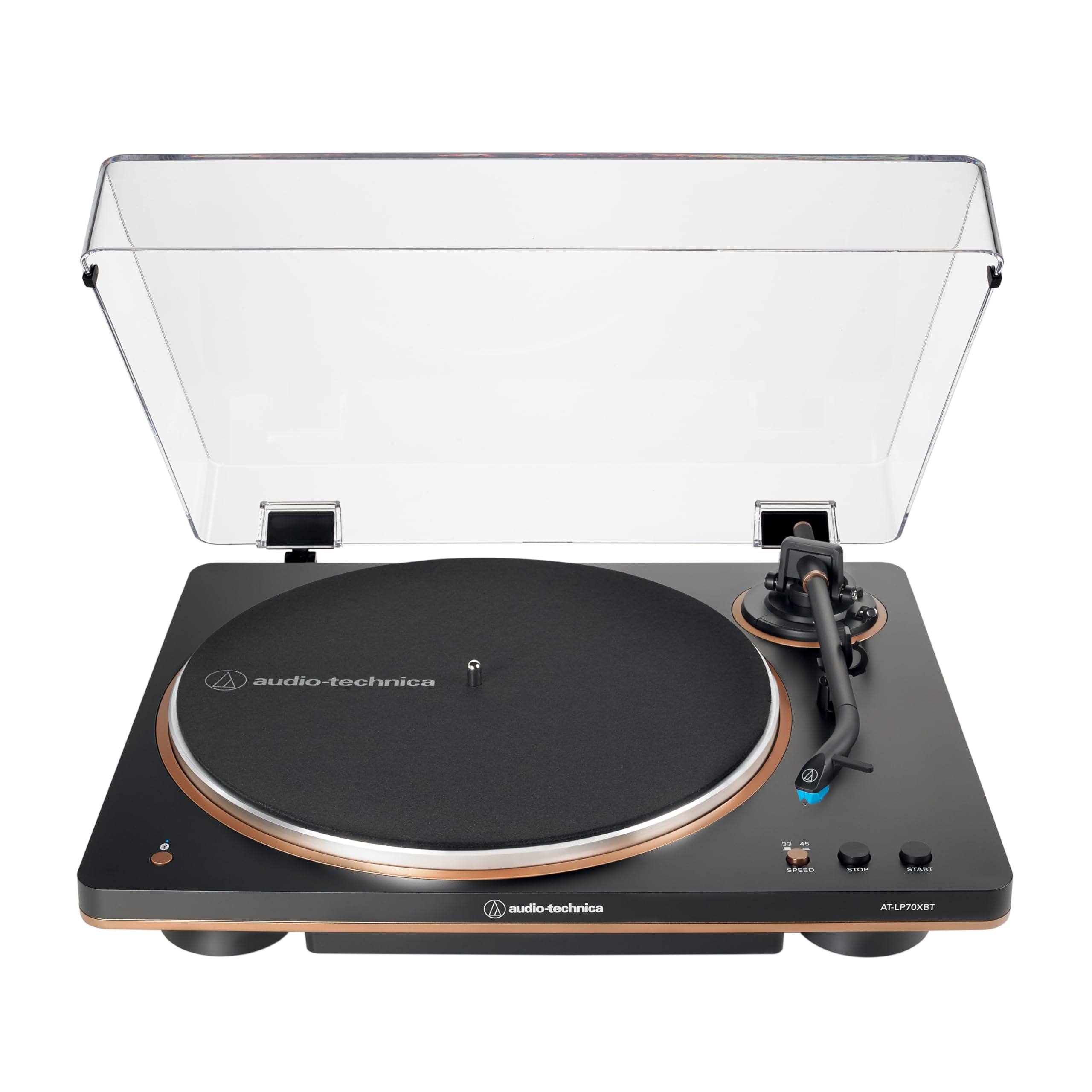 Audio-Technica AT-LP70XBT Fully Automatic Wireless Belt-Drive Turntable - Black/Bronze